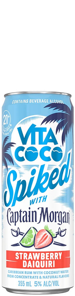 Captain Morgan Vita Coco Strawberry Daiquiri Can