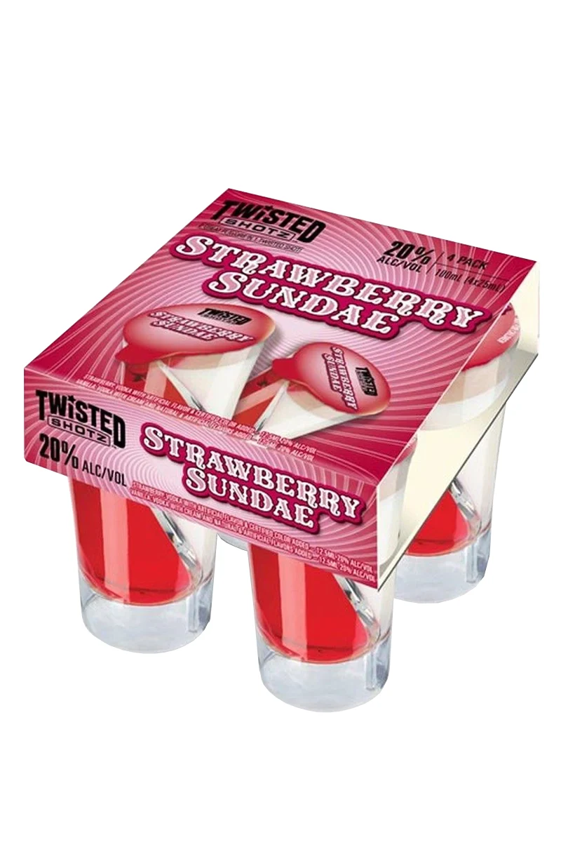Twisted Shots Strawberry Sunday