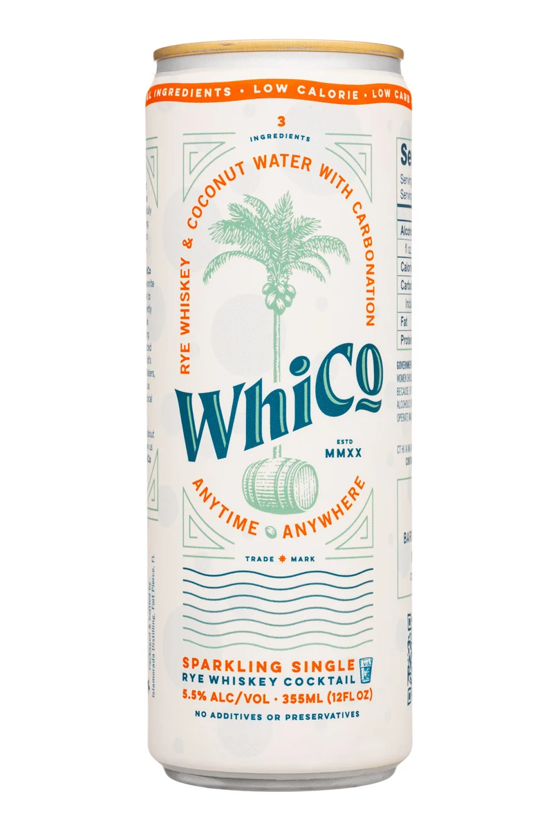 Whico Rye Whiskey Coconut Water